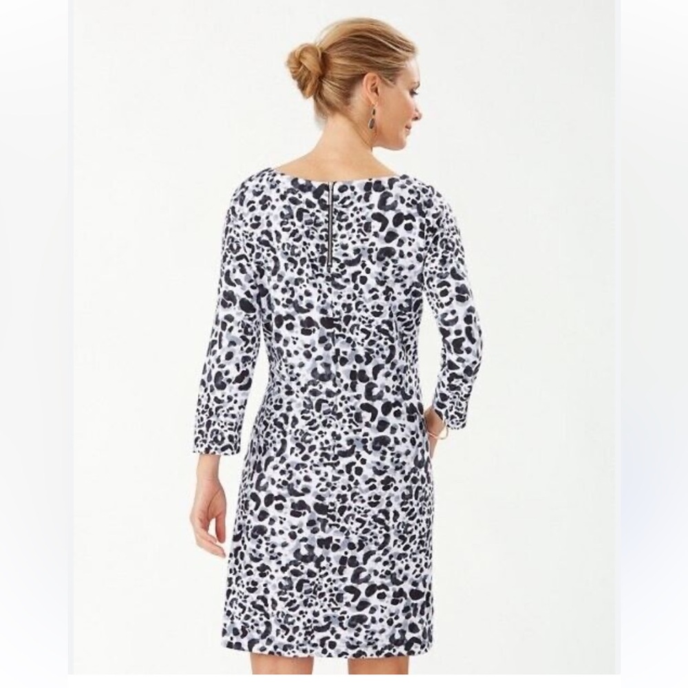 NEW Tommy Bahama Leopard Print Jersey Shift Dress Large